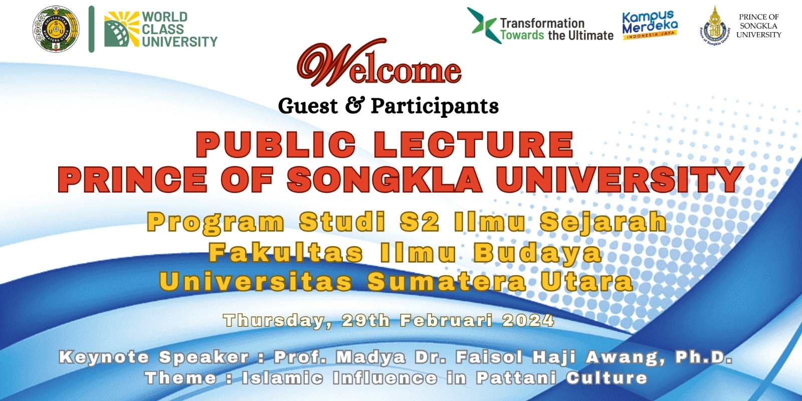 Public Lecture Historical Science Master Study Program